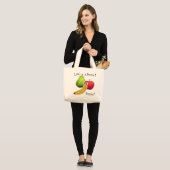 Het leven is een picknick! grote tote bag (Voorkant (model))