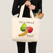 Het leven is een picknick! grote tote bag (Voorkant (product))