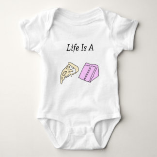Het leven is een Pizza Cake Baby Bodysuit