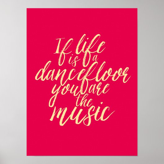 Het leven is een Poster van de Kalligrafie van het (Voorkant)