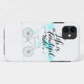 Het leven is een prachtig blauw Case-Mate iPhone case (Achterkant (horizontaal))
