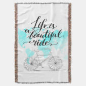 Het leven is een prachtig blauw deken (Voorkant Verticaal)