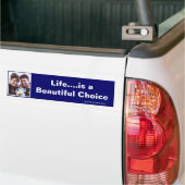 Het leven...is een prachtige Choice Bumpersticker (Op Truck)