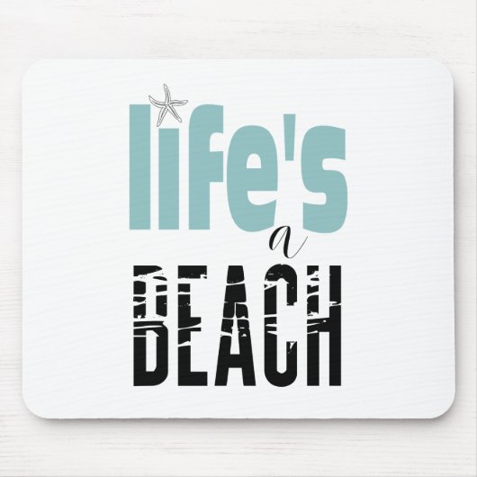 Het leven is een prijsopgave muismat (Voorkant)