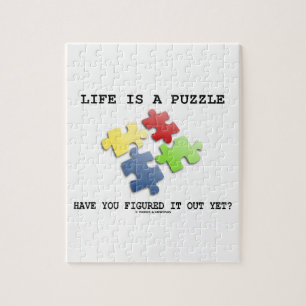 Het leven is een raadsel, heb je het al ontdekt? legpuzzel