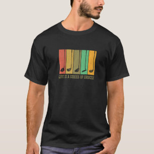 Het leven is een reeks keuzes Golfspeler die Pu Go T-shirt