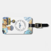 Het leven is een reis Acrylisch Bagagelabel (Voorkant horizontaal)