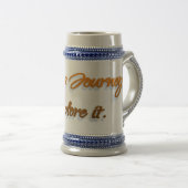 Het leven is een reis bierpul (Voorkant rechts)