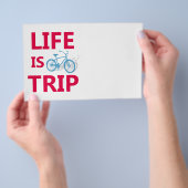 Het leven is een reis flyer (Hand)