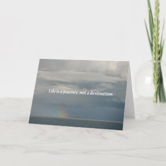 Het leven is een reis, geen bestemming kaart