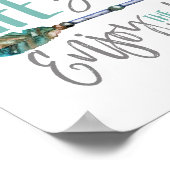 Het leven is een reis Geniet van de ride Boho Wand Poster (Hoek)