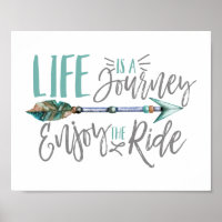 Het leven is een reis Geniet van de ride Boho Wand