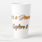 Het leven is een reis latte mok (Voorkant)