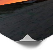 Het leven is een reis levendig strand zonsondergan poster (Hoek)