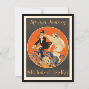 Het leven is een reis, liefde, briefkaart