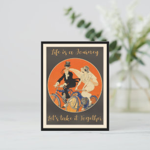 Het leven is een reis, liefde, briefkaart