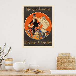 Het leven is een reis, liefde, poster