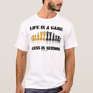 Het leven is een schaamschaak is ernstig (schaap-H T-shirt