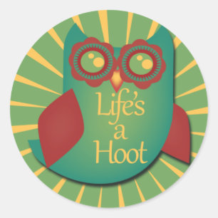 Het leven is een schot ronde sticker