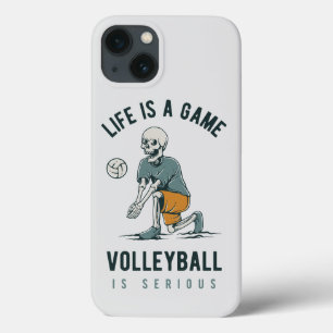 Het leven is een Speelvolleybal is serieus iPhone 13 Hoesje