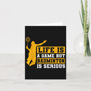Het leven is een spel, maar Dminton is serieus 1 Kaart
