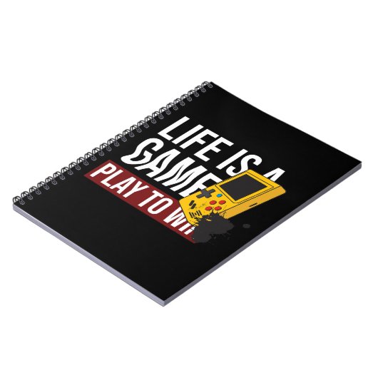 HET LEVEN IS EEN SPEL OM TE WINNEN NOTITIEBOEK (Linkerzijde)