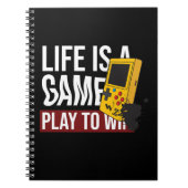 HET LEVEN IS EEN SPEL OM TE WINNEN NOTITIEBOEK (Voorkant)