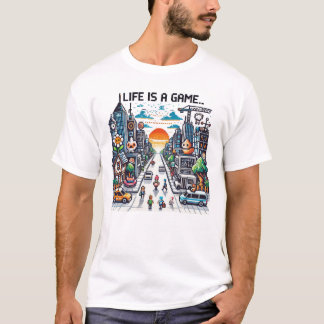 Het leven is een spel.. #Part2 (8bit) (gamer t-shi T-shirt