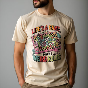 Het leven is een spel, speel volgens je eigen rege t-shirt