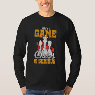 Het leven is een spelletje schaap voor serieuze sp t-shirt