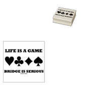 Het leven is een spellingbrug is een serieuze vier 	rubberstempel (Gestempeld)