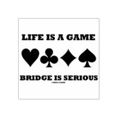 Het leven is een spellingbrug is een serieuze vier 	rubberstempel (Afrduk)