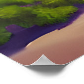 Het leven is een strand | Beach Quote Poster (Hoek)