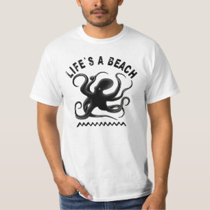Het leven is een strand - Funny Summer Quote Desig T-shirt