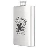 Het leven is een strand - Funny Summer Quote Flacon (Links)