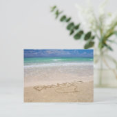 Het leven is een strand, groeten vanuit de Bahama' Briefkaart (Staand voorkant)