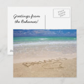 Het leven is een strand, groeten vanuit de Bahama' Briefkaart (Voorkant / Achterkant)