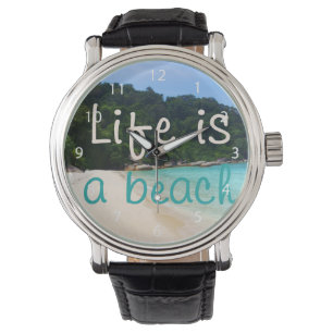 Het leven is een strand horloge