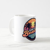 Het leven is een strand koffiemok (Voorkant links)