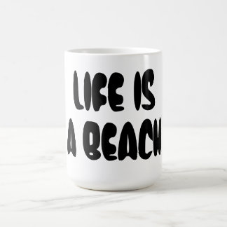 Het leven is een strand koffiemok