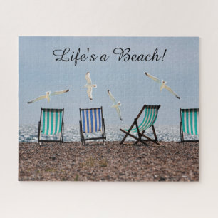 Het leven is een strand legpuzzel