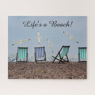 Het leven is een strand legpuzzel
