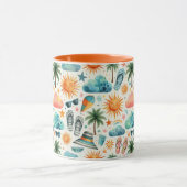 Het leven is een strand mok (Midden)