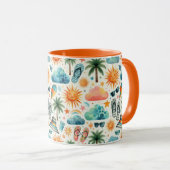 Het leven is een strand mok (Voorkant rechts)