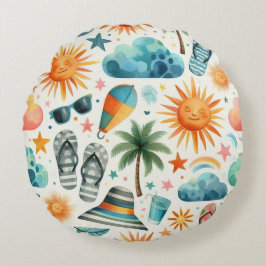 Het leven is een strand rond kussen