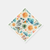 Het leven is een strand servet (Hoek)