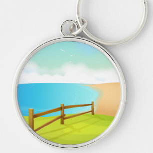 Het leven is een strand sleutelhanger