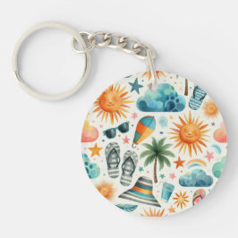 Het leven is een strand sleutelhanger