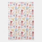 Het leven is een strand teatowel theedoek (Verticaal)