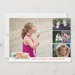 Het leven is een strand! x5 feestdagenkaart